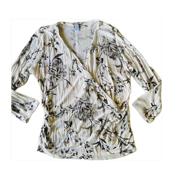 White House Black Market long sleeve shirt Sz XL - Picture 1 of 8